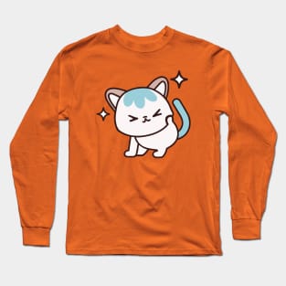 cute cat cartoon Long Sleeve T-Shirt